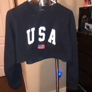 John Galt crop sweater